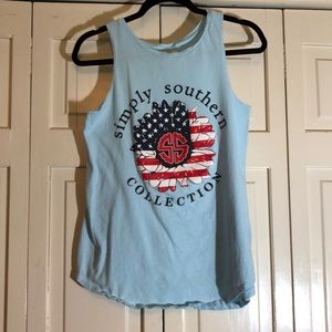 Simply Southern Collection Patriotic Tank SZ M R1